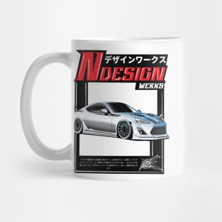 scion frs white blue Mug